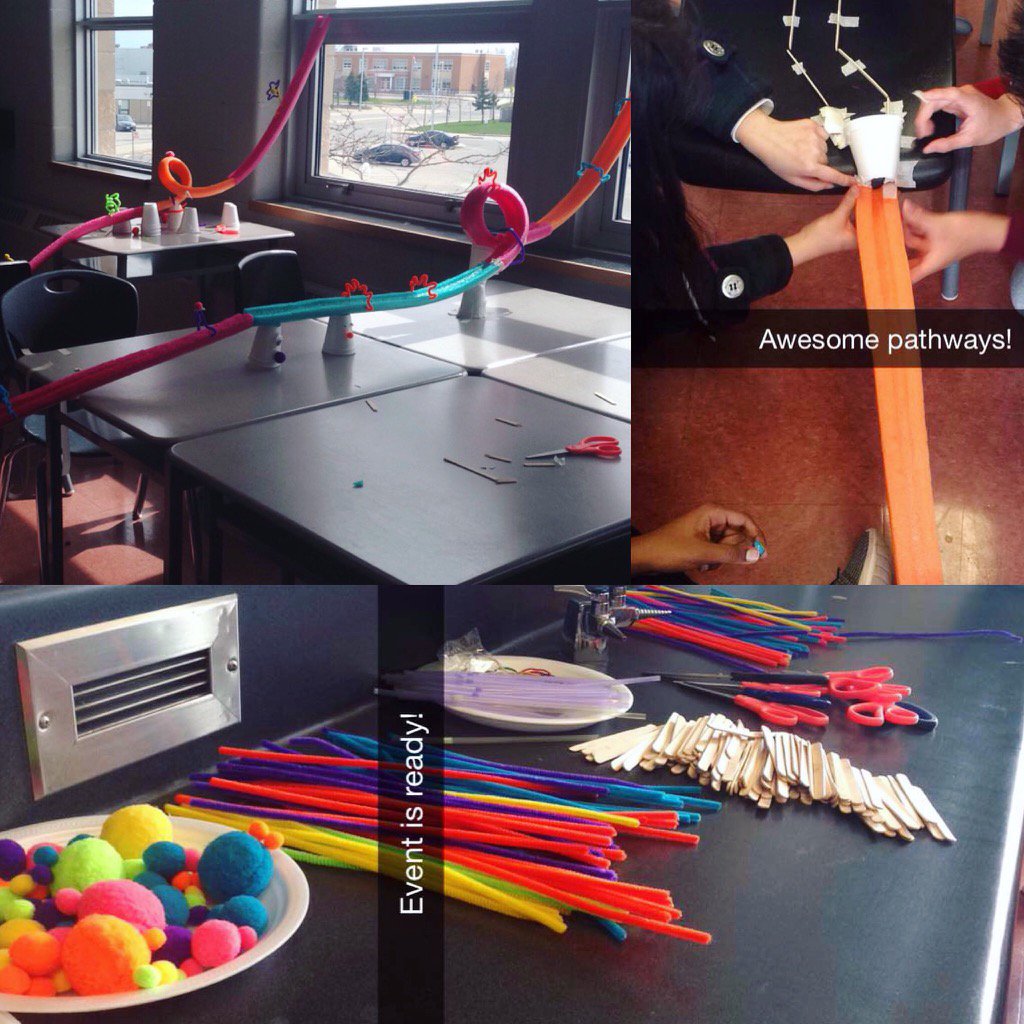 Today's event was awesome! Members had the chance to build cool marble roller coasters! Great job to all members!