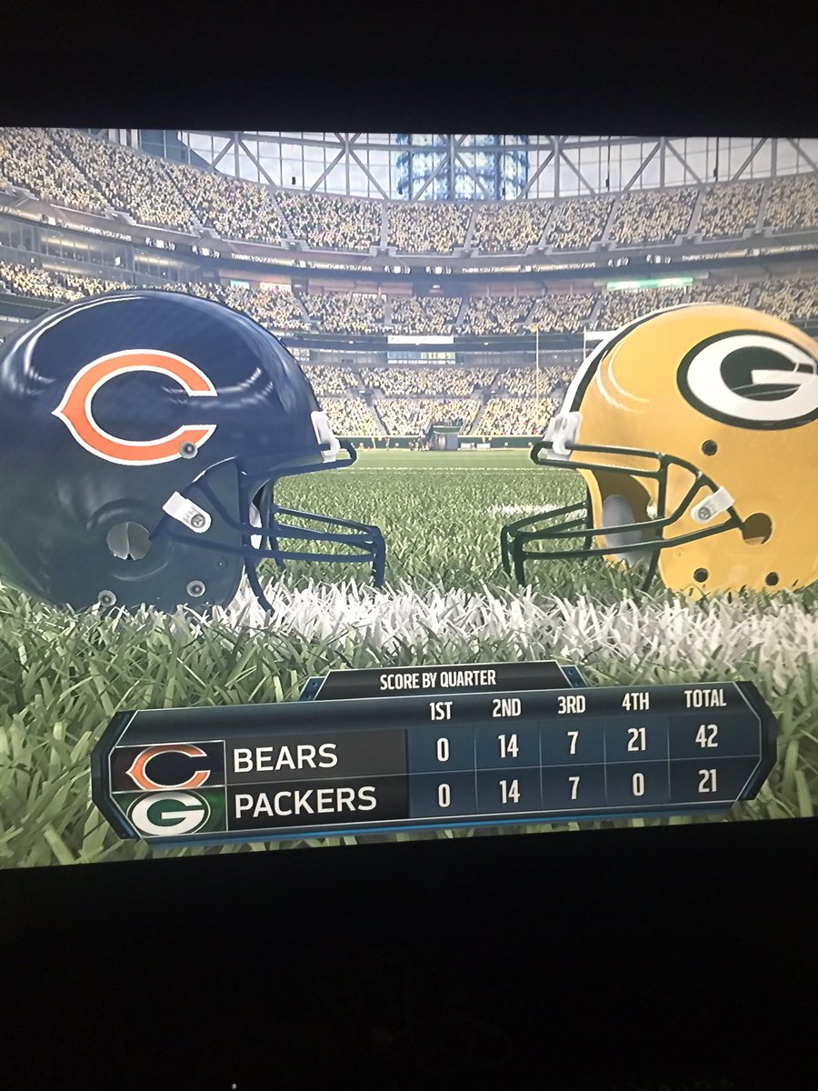 Botds_ChiBears's tweet photo. It was a hard 1st two quartes but we got it done #ThisMySeason 😈 https://t.co/aPWy8guDGL