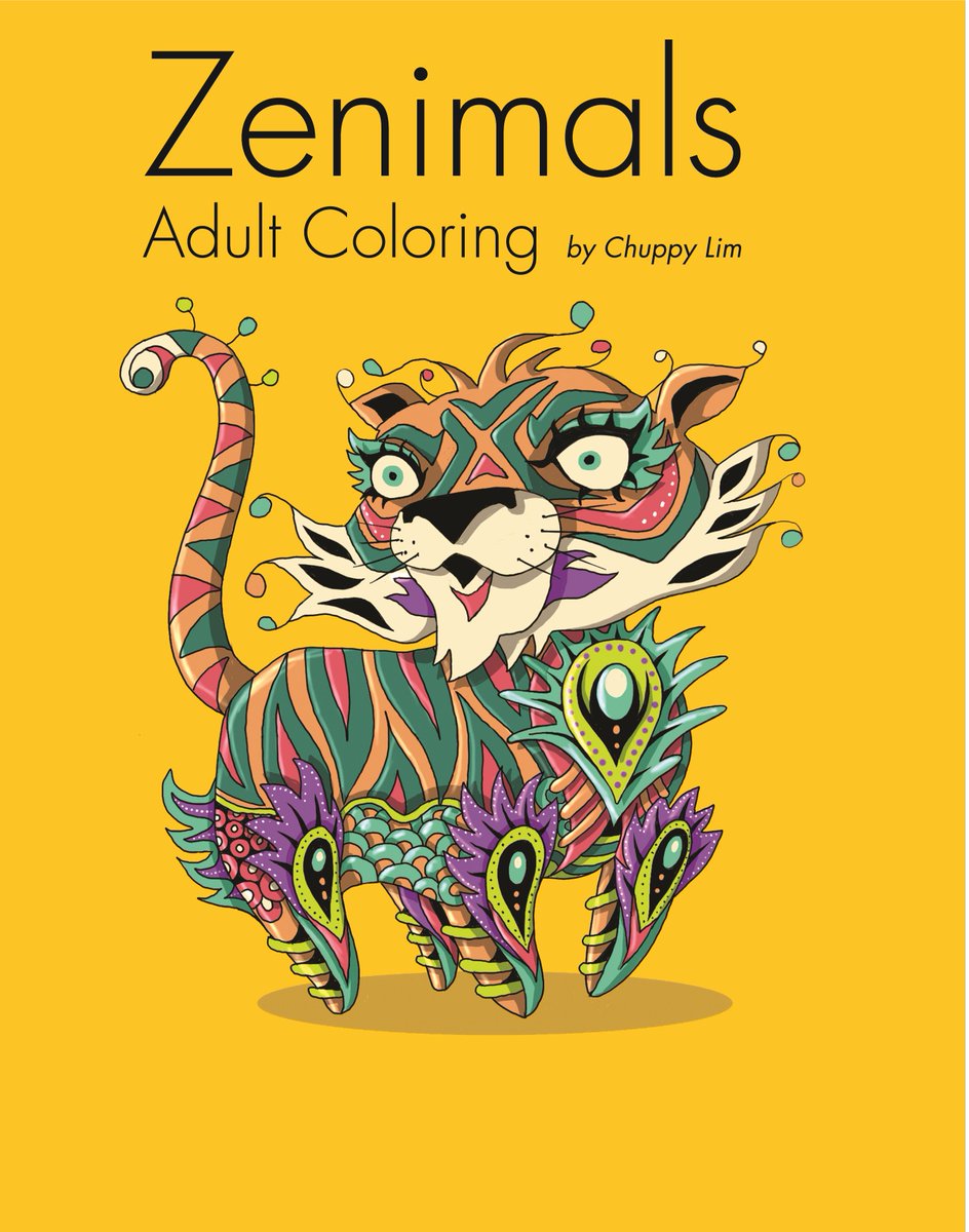 amzn.to/1QFLDY5  unique animal zentangles by Chuppy Lim, our first coloring book for adults