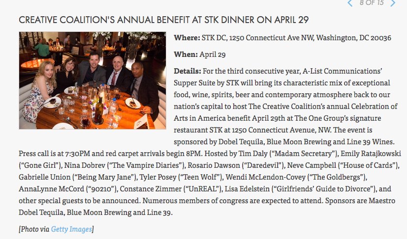 AListCom's tweet photo. Great Article by @guestofaguest discussing tonight's "Supper Suite by @stk" #DobelTequila #BlueMoonBrewing https://t.co/pmdKet3fpN