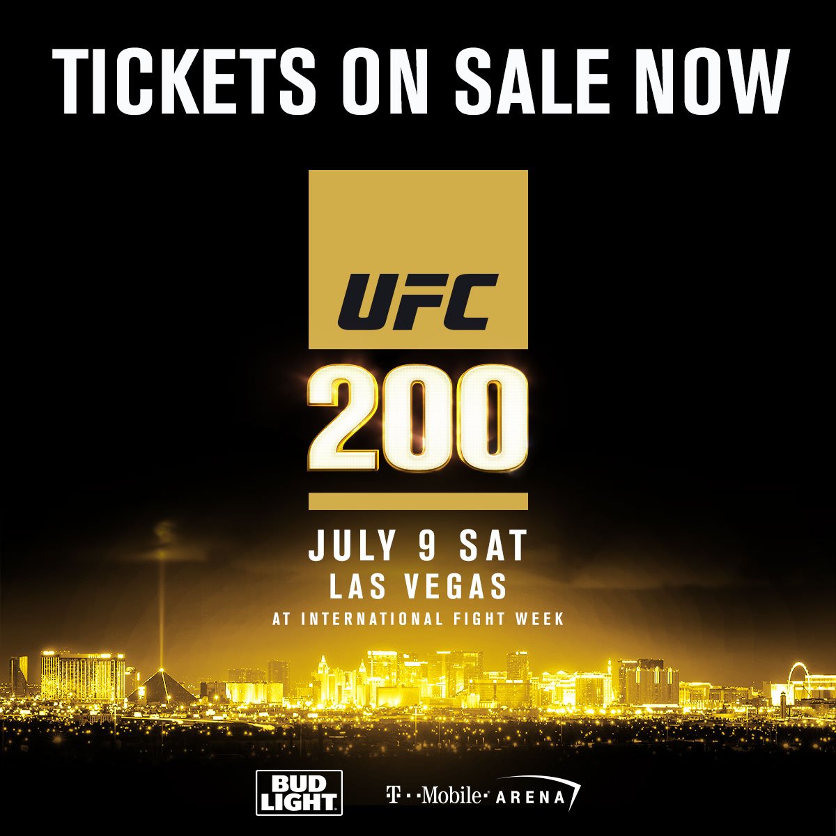 gray_s's tweet image. #UFC200 tix are on sale NOW! Join us in Vegas for a HUGE milestone event at @UFCFIGHTWEEK! bit.ly/1SLKUfz