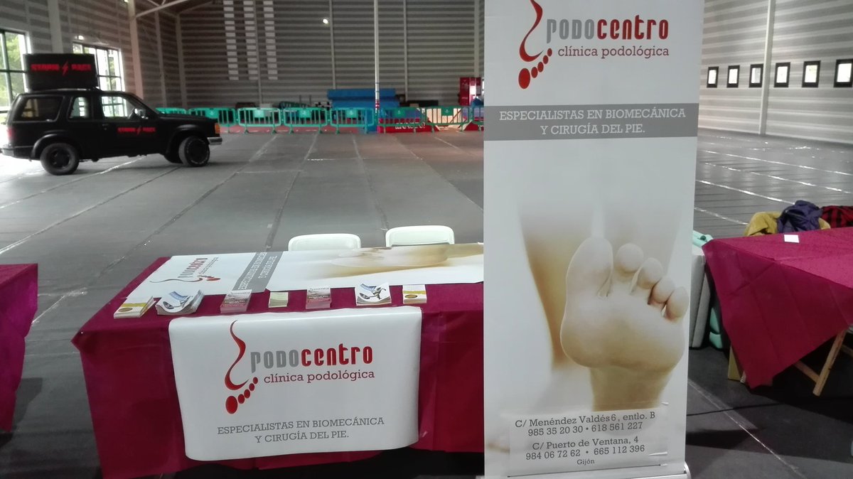podocentro's tweet photo. Todo preparado para recibiros en la #mediamaratongijon #Podocentro https://t.co/DFEjsGSOlK