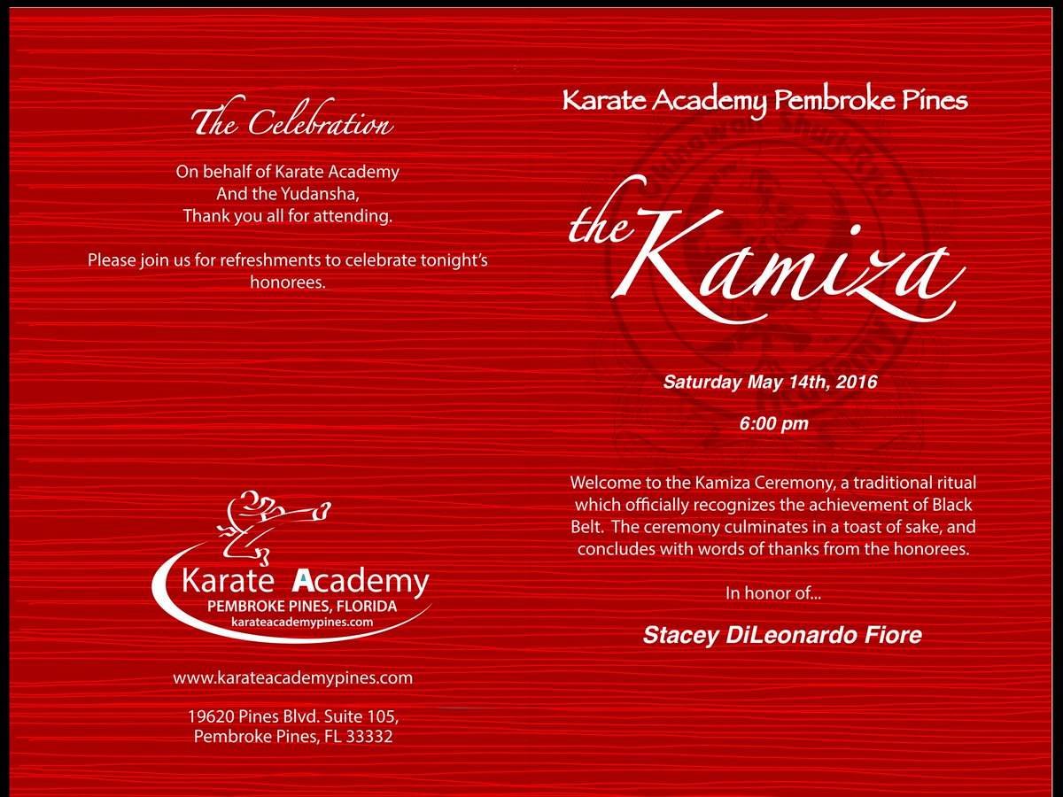 DomondKarate's tweet image. Two weeks from now we will be celebrating @staceyfiore2 #BlackBelt Promotion at her #Kamiza #ShuriRyu #Karate