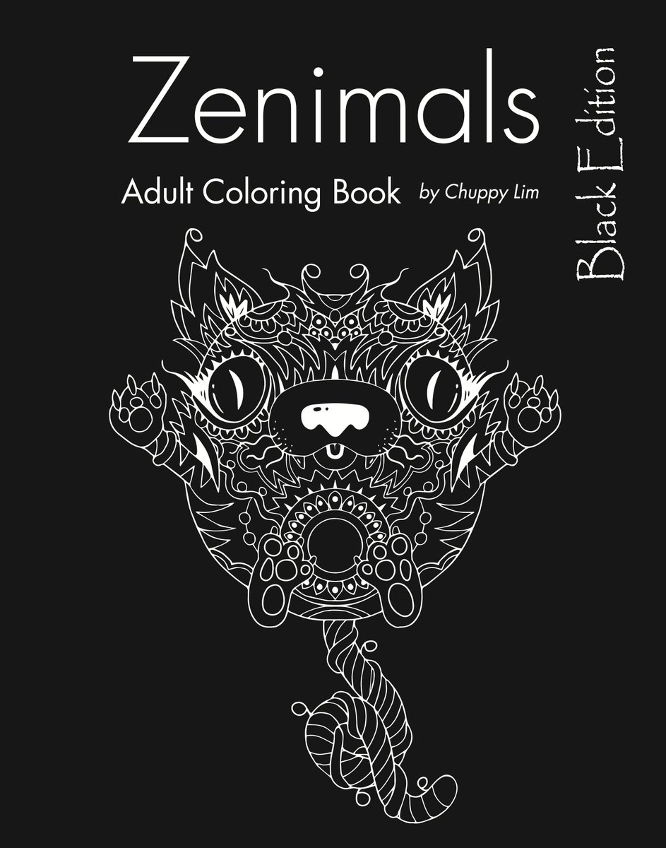 amzn.to/1SDAs4s Zenimals Black Edition for black coloring books lovers