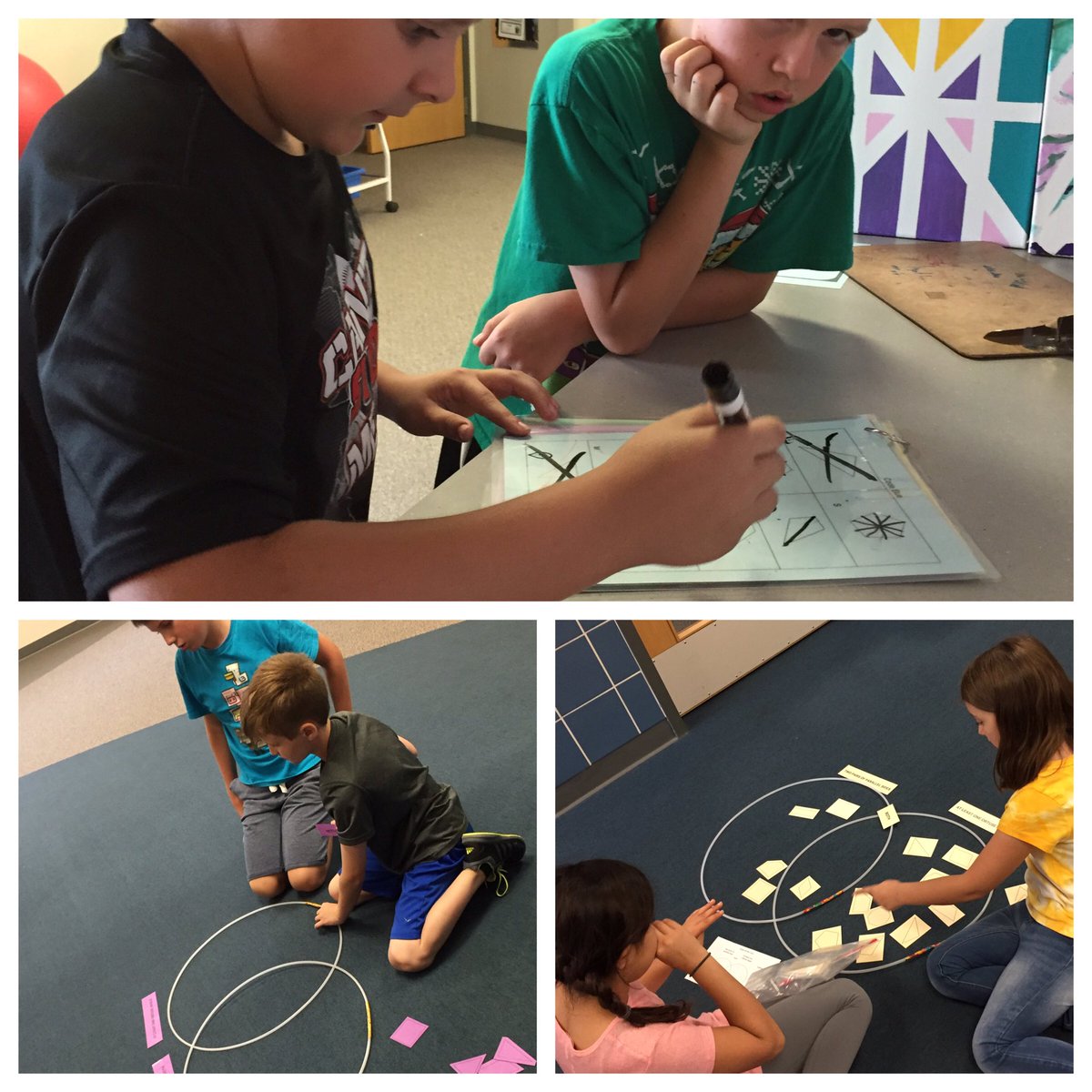 stephbville's tweet photo. Review lines, angles, & shapes w worksheets? Thx but NO THX! @breakoutedu #reaganrays #teamwork #lisdtw #slb7 #slb5 https://t.co/SY8AWmtuB0