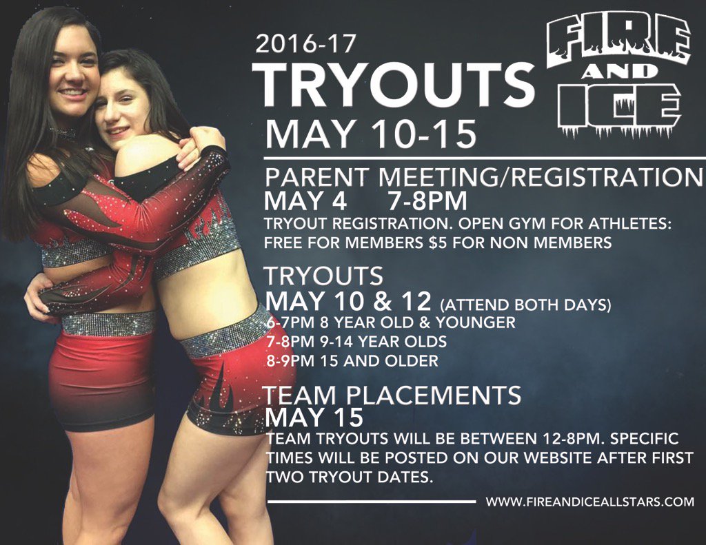 fireandicePGH's tweet photo. Tryout time is here! Join us May 4th for an informational parent meeting &amp; open gym for athletes! 🔥❄️ https://t.co/I6x0VpK69D