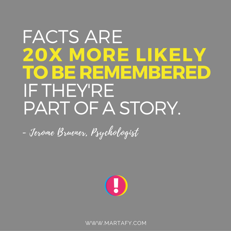 mzkagan's tweet photo. Facts are 20x more likely to be remembered if they're part of a story. #storytelling #acethepitch #presentationtips https://t.co/9zlAaJaoZ3