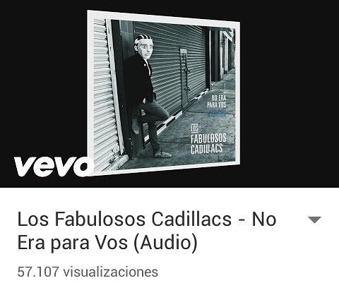 TorresAnto's tweet image. #BUZZWEEK Los Fabulosos Cadillacs - "No Era Para Vos" youtu.be/Zcl7j7KLYPg