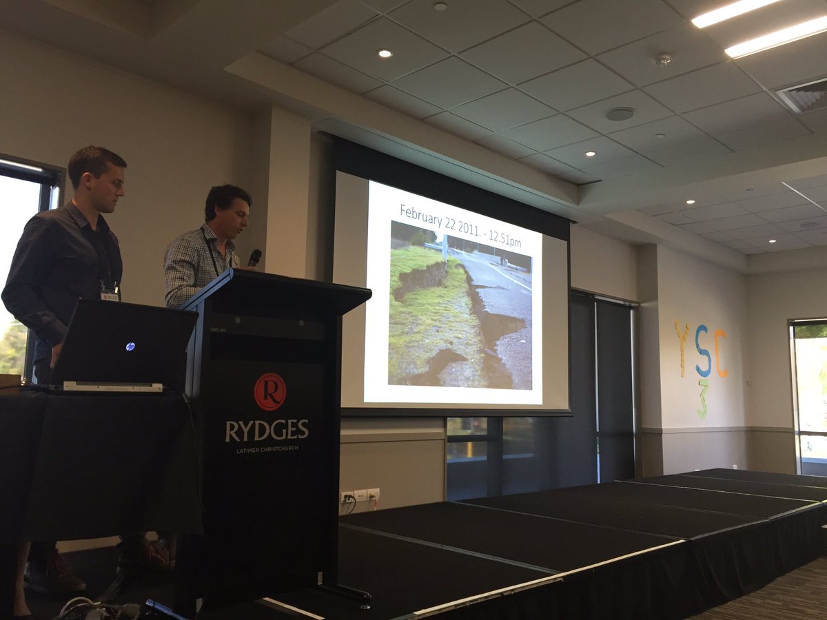 fig_young's tweet photo. NZ YS Mark and Nick tell about their experiences during and after #NZEQ #3YSC #FIG2016 https://t.co/uv2fWVcOhi
