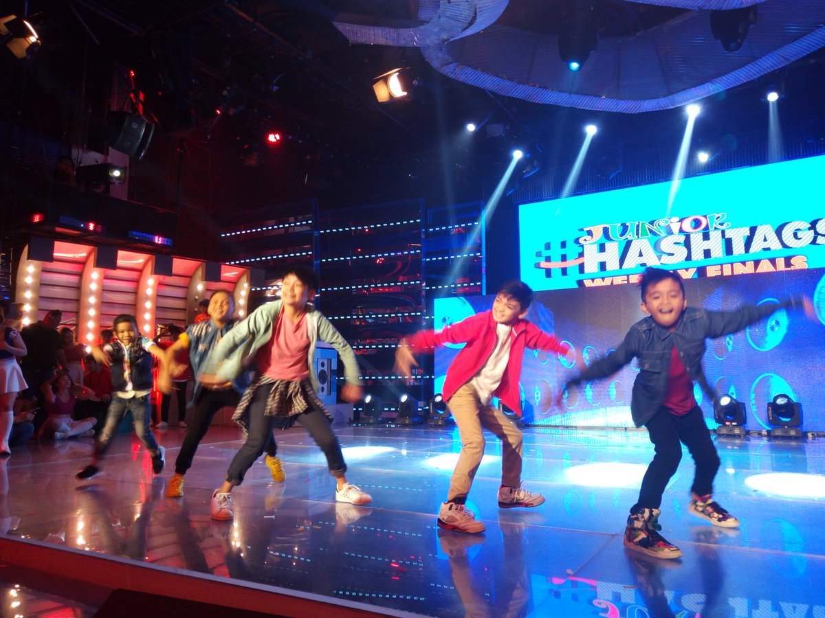 itsShowtimeNa's tweet photo. Ang Junior Hashtag Weekly finalists! 
Aevan! Uno! Enrico! Eisen! Joel! #SakayNaSaShowtime https://t.co/fqBNKyNWrh