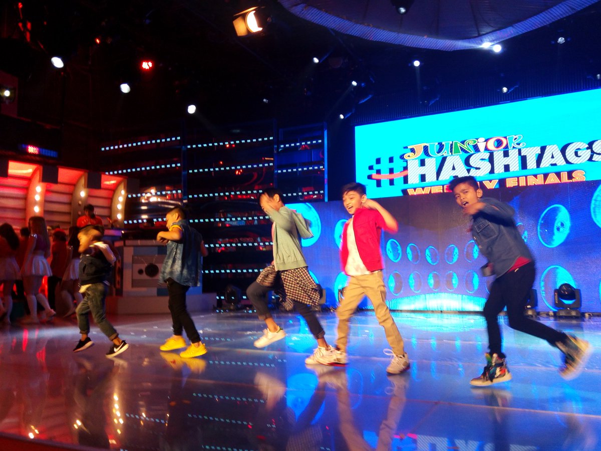itsShowtimeNa's tweet photo. Ang Junior Hashtag Weekly finalists! 
Aevan! Uno! Enrico! Eisen! Joel! #SakayNaSaShowtime https://t.co/fqBNKyNWrh
