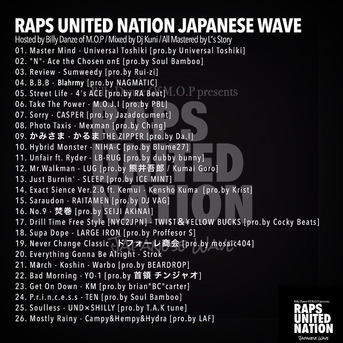 RUNJP_81's tweet photo. G.Wは#RUNJP 聴きながら✔️
M.O.Pの@BILLDANZEMOP が贈る #日本語rap 新定番 #mixtape 無料配信中。

RUNJP
https://t.co/1ZPXI53O0h https://t.co/jBnwP943qf