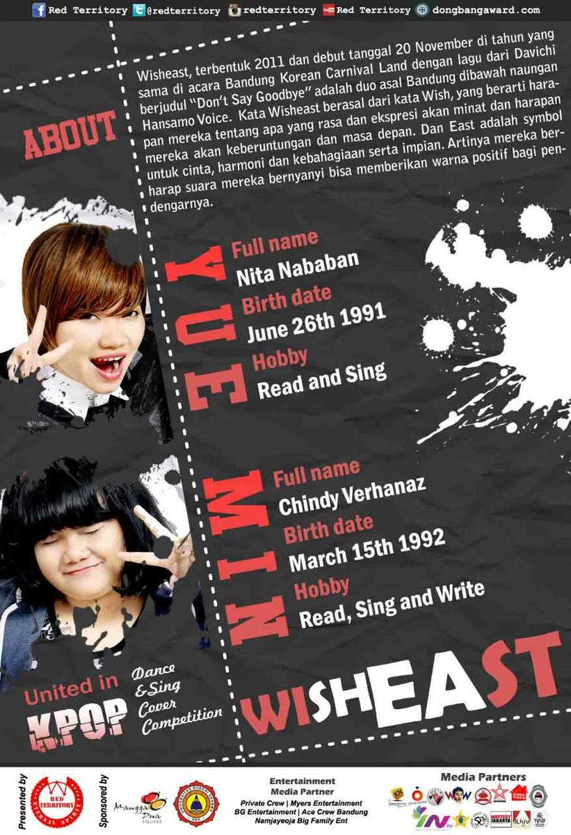 Hula...
Udah tau kan kalo wisheast akan jadi GS di UNITED IN KPOP?
Mau kenal wisheast?
Nih admin kasih profilnya