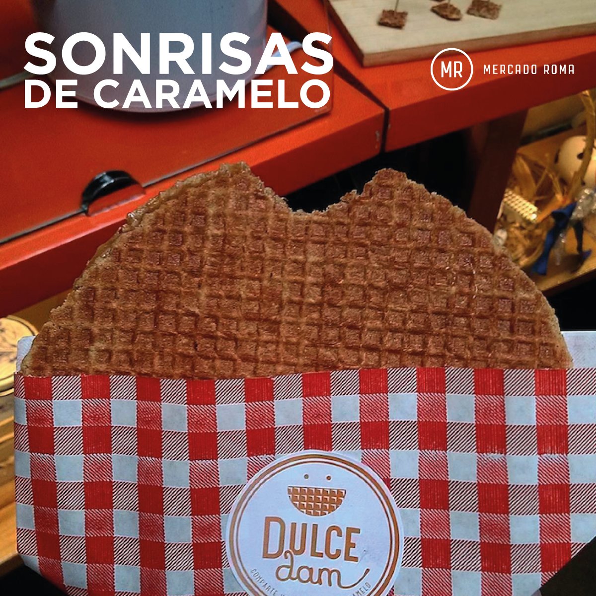 mercadoromaMX's tweet photo. No encontrarás en ningún otro lugar el sabor de los waffles @Dulcendam https://t.co/OMRicFuJyW