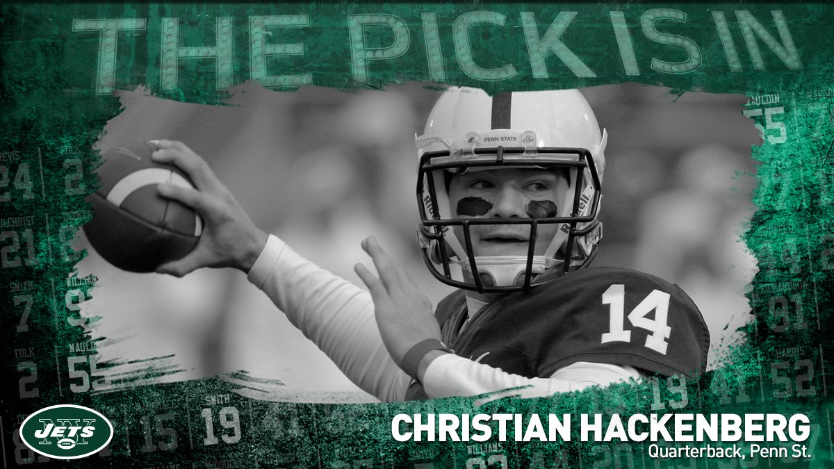 RT to welcome QB Christian Hackenberg to the Green &amp; White! #JetsDraft