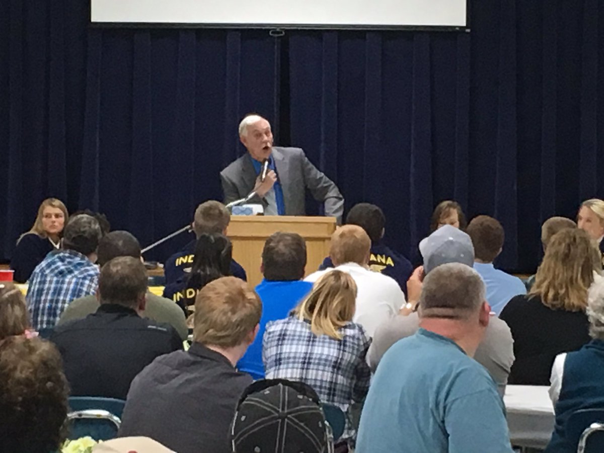 BHS FFA Sponsor Ben Helms speaking on his 41 years of teaching.  Well done Ben!  Thank you! #forthestudents