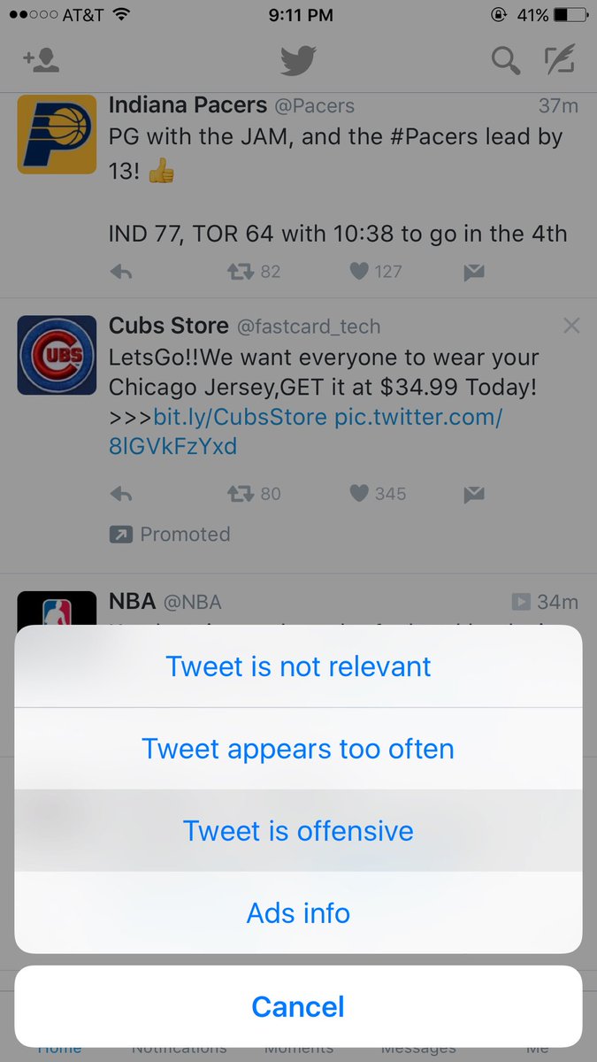 Gr1ssom's tweet photo. When I see the Cubs promoted tweets https://t.co/5Q6xMjpTlt