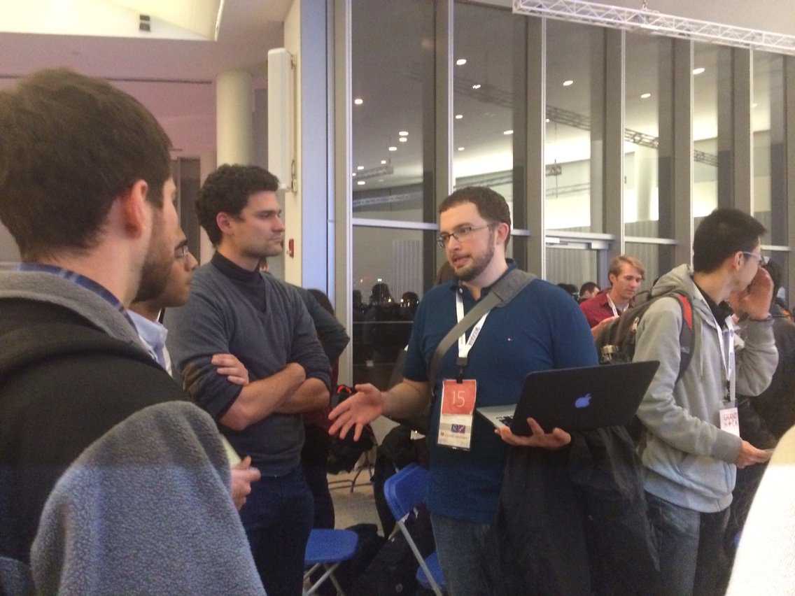 DrDonnaPA's tweet photo. Rob working his team....#MITGrandHack!! https://t.co/BN7cE0x1gL
