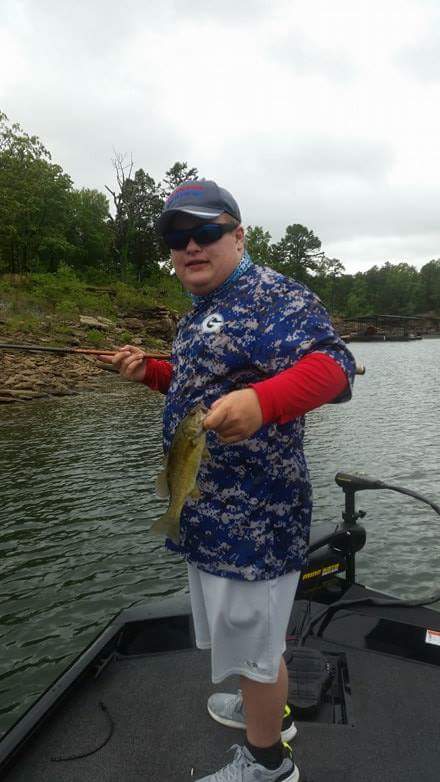 First fish out of the new boat.