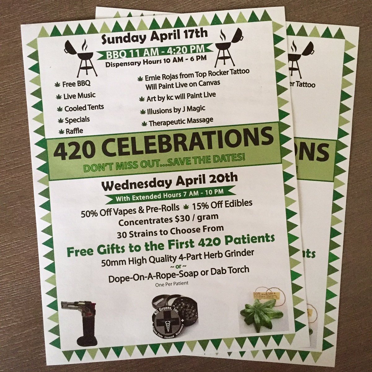 SenorPrintingCO's tweet photo. Flyers we printed for All Greens, Got a card? check them out! Need printing, let us know. https://t.co/XDwXjcB434 https://t.co/7ofqcG9SqP