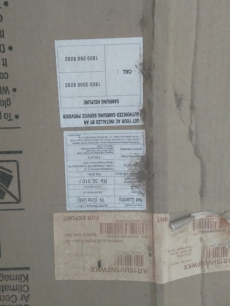 janidipak40's tweet photo. my @Samsung_IN AC is Not Good.His All Part Is 3rd Quality.Every year is broken.3rd Class Service To.#UnHappy.not Buy https://t.co/JFX6cV31Nj