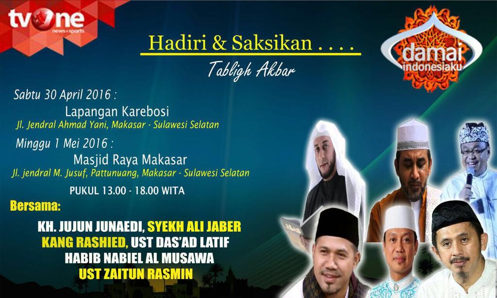 Live <a href="/tvOneNews/">tvOnenews</a> <a href="/damai_tvone/">Damai Indonesiaku</a> <a href="/syekhalijaber/">Syekh Ali Jaber</a> <a href="/KangRashied/">Kang RASHIED</a> <a href="/nabiel_almusawa/">Habib_Nabiel_Almusawa</a> Ust Dasad Latif KH Jujun Junaedi