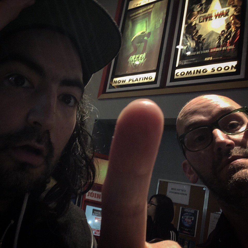 JayandShaun's tweet photo. Just stepped out of the @GreenRoomMovie We'll have one helluva review coming soon.The short&amp;sweet: go see it now! https://t.co/6eW7RqRBCU