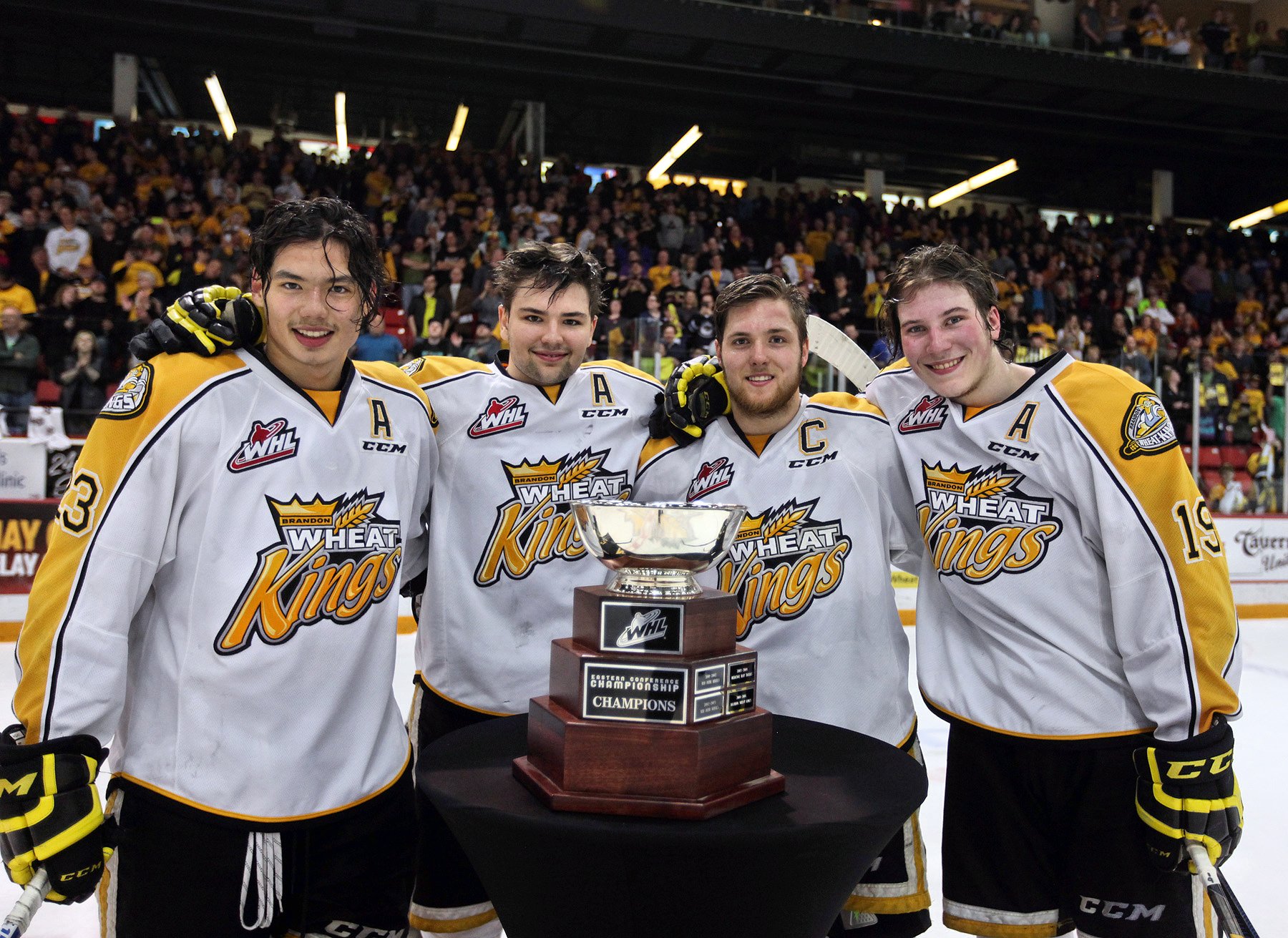 Brandon Wheat Kings on Twitter: "Your Brandon Wheat Kings are 2015-16  Eastern Conference Champions! Next up the WHL Finals! #GoldRush #bdnmb  https://t.co/tZvUKt48OI" / X