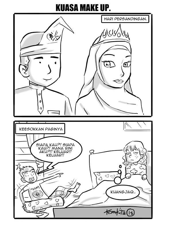 "Mintalah selfie baru bangun tidur bakal isteri anda. Nescaya tidak akan menyesal di kemudian hari" #MudahTerhibur