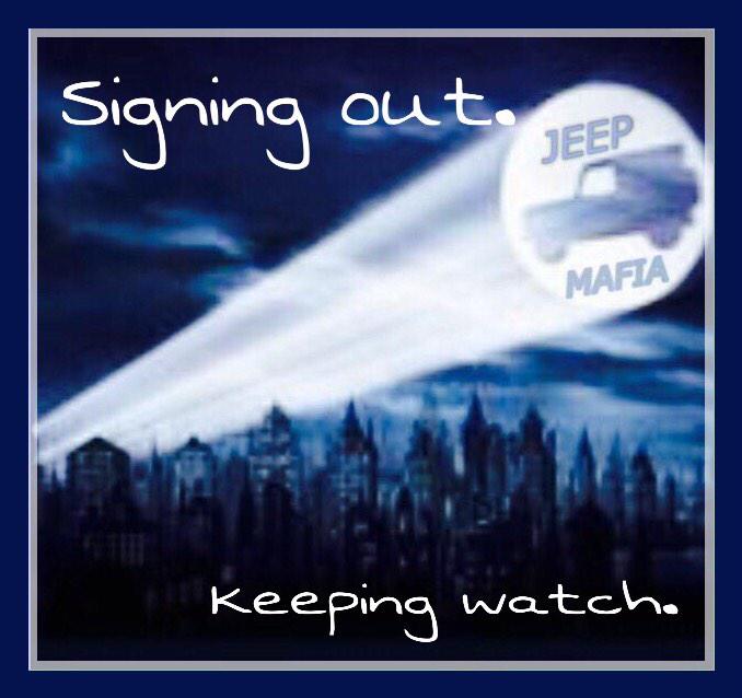 THEJeepMafia's tweet photo. Good night Jeep Mafia. Yall have a great night and keep it safe tonight. Jeep Dreams y'all. #jeepmafia https://t.co/nsEdS8neQM