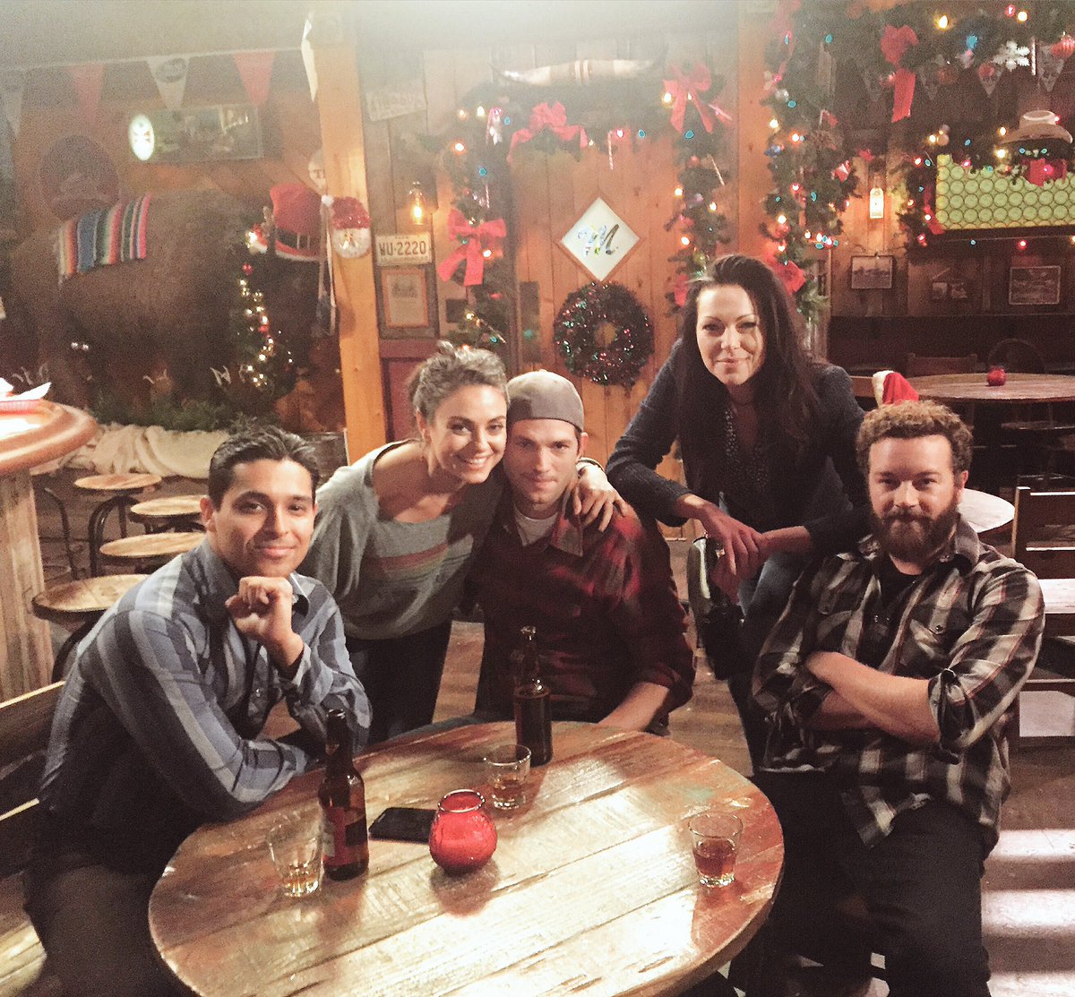 Wilmer Valderrama (@wvalderrama) on Twitter photo Me & the girls came 2 support our Bros <a href="/dannymasterson/">danny masterson</a> & <a href="/aplusk/">ashton kutcher</a> 4 the taping of their season finale of #TheRanch Me & the girls came 2 support our Bros <a href="/dannymasterson/">danny masterson</a> & <a href="/aplusk/">ashton kutcher</a> 4 the taping of their season finale of #TheRanch
