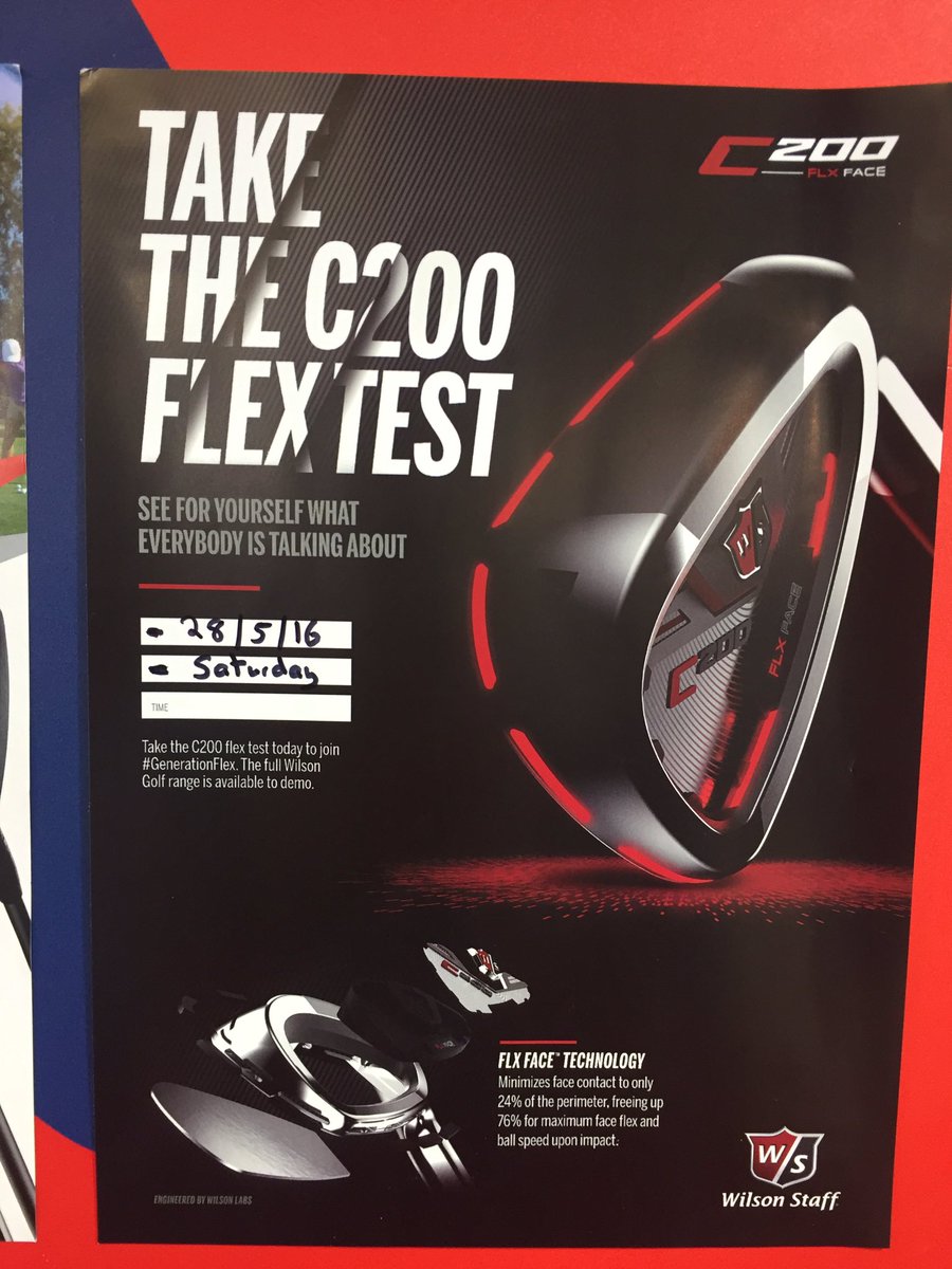 AG_Aberdeen's tweet photo. There is a Wilson fitting day on the 28th of May. @WilsonGolfUK #c200 #flyface. Call 01224789789 for appointment โณ๏ธ๐ https://t.co/Ii81tmlXCP