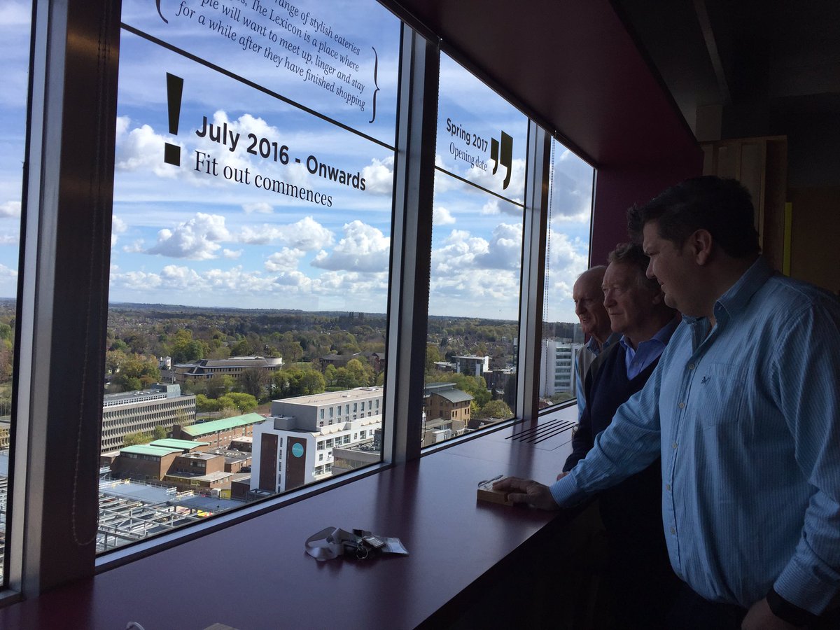 Thanks to @MBrunelWalker and Cllr McCracken for showing me how the #Bracknell #Regeneration is progressing