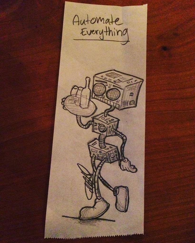 Otherbots's tweet photo. #barnotes #robot #automateeverything inspired by @mattiasink by mlunoe https://t.co/IhhGWyunRL