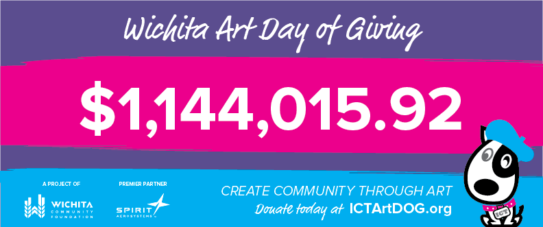 WichitaFdn's tweet photo. The exciting part? This isn't the full total. We'll tally up tonight's cash &amp; on 5/3 - the final total! #ICTArtDOG https://t.co/Fp0nrhemrx