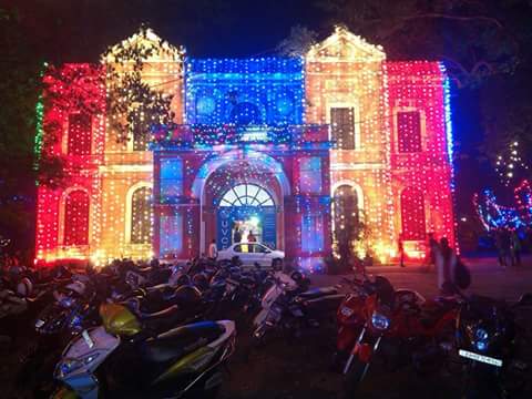 GiriShikhara's tweet photo. Wooow !!! This is how century old heritage building of #UVCE is lighten up for annual fest Milagro.. https://t.co/Y0MPY0k26t