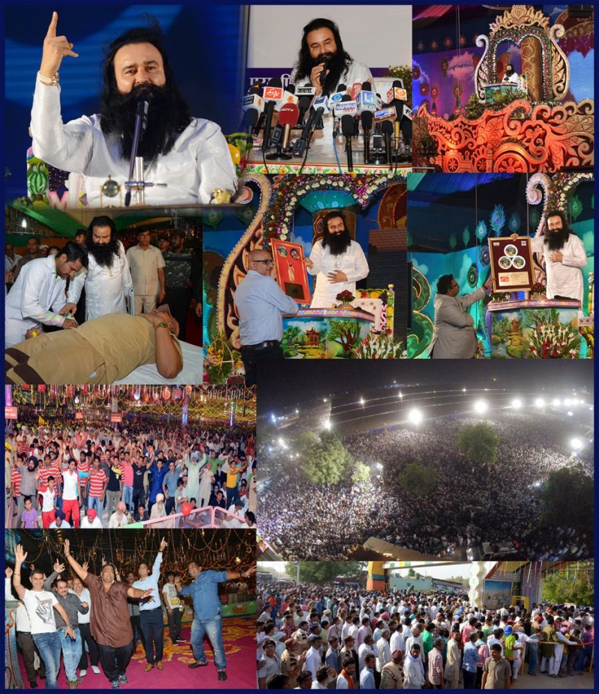 #PiousBhandara held humanitarianly; organized Public welfare Camps; 61,210 people received Gurumantra & joined DSS.