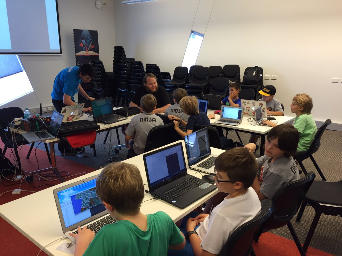 sitapati's tweet photo. Magikcrafters @CoderDojoBNE - creating JavaScript spells in Minecraft via magikcraft.io. https://t.co/knfOzmw8Wt