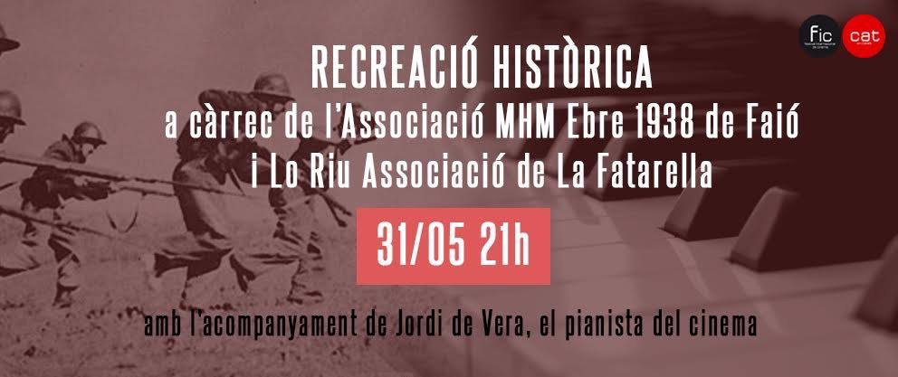 Re-enactment before the Premiere of "Ebre, del bressol a la batalla" at Roda de Bara.