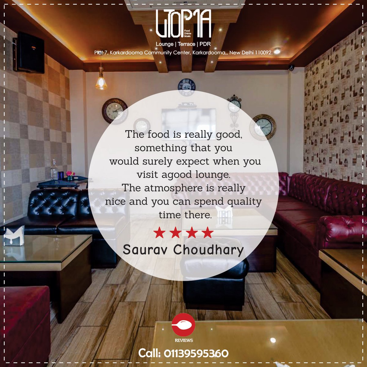 delhi_utopia's tweet photo. Thanks for the awesome #review Saurav! #Zomato #Utopia
 Call: 01139595360 for reservations! https://t.co/x3fsjll2Ky