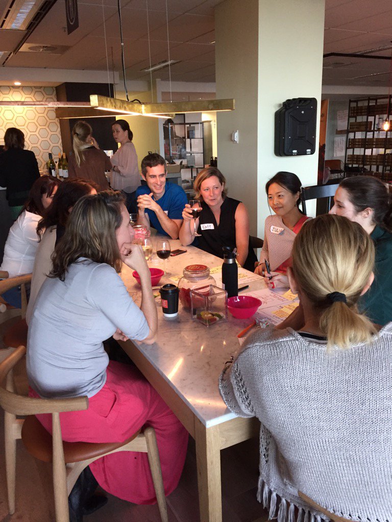 Gauribhalla's tweet photo. Wine is flowing...helps creativity! @JLLAustralia #urbancanvas https://t.co/PBByMiDiB7