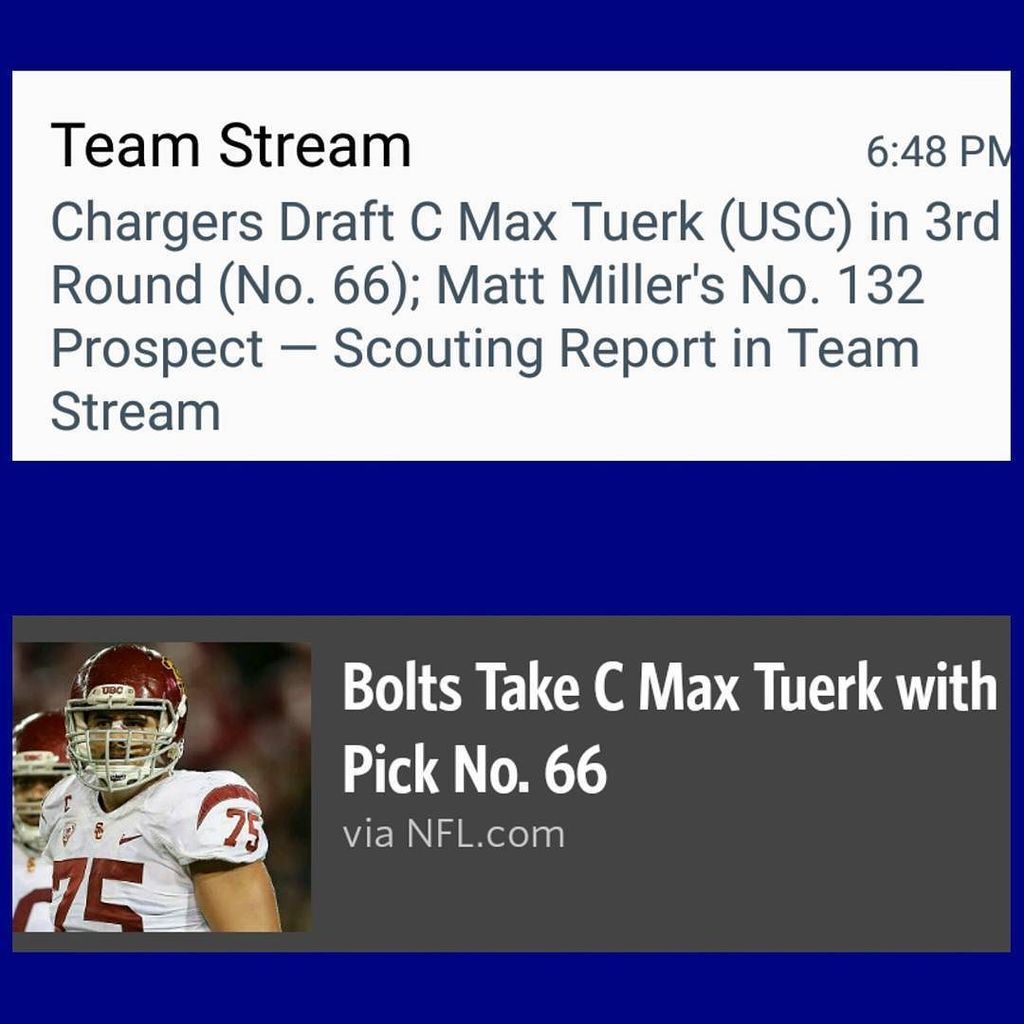 scenesfromusc's tweet photo. At https://t.co/uhQCmrwevY -- from stevec1414 #SanDiego #Chargers get C #MaxTuerk from my #USC #Trojans in the 3rd… https://t.co/puaeVvJvq6