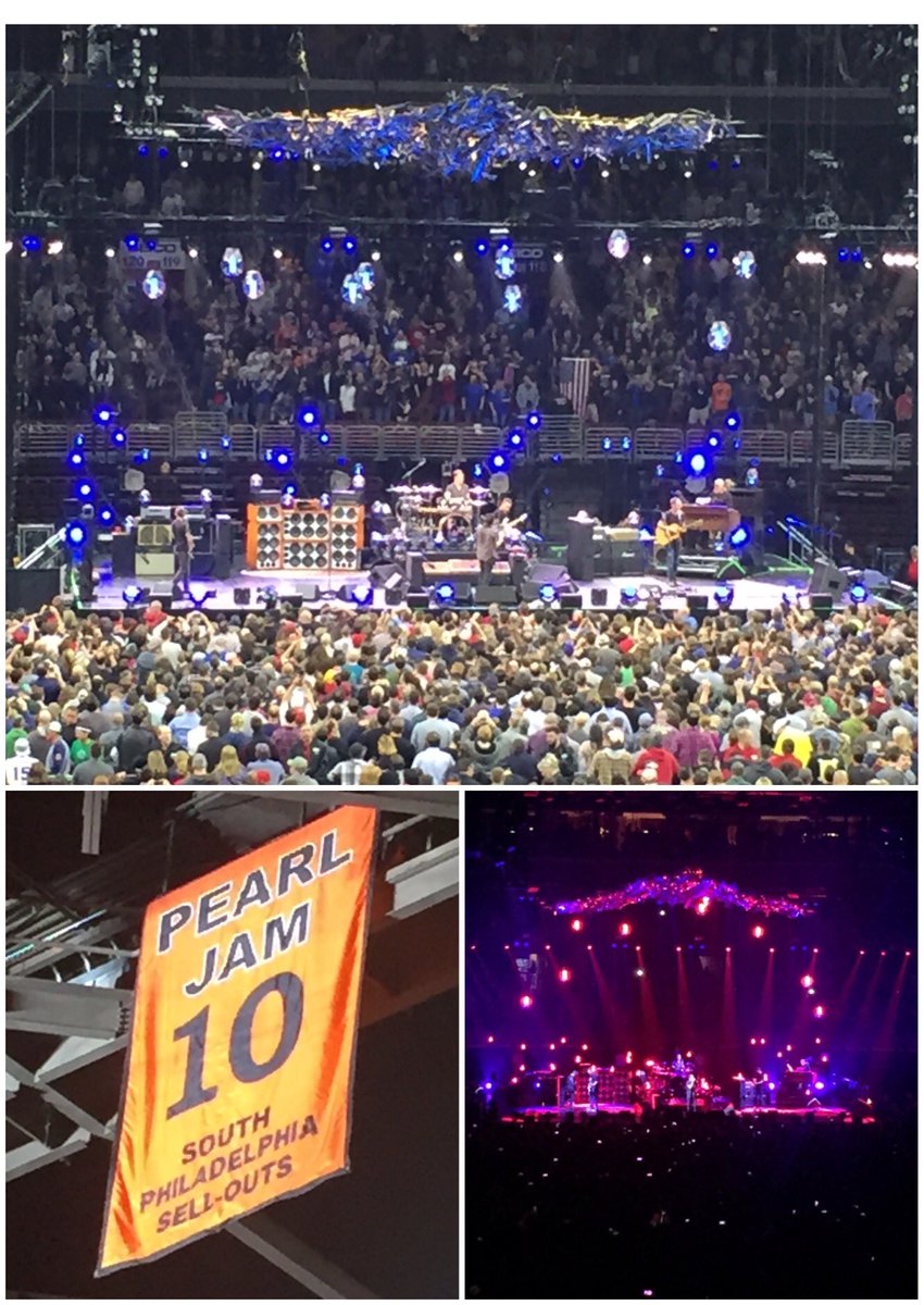 MJPucci's tweet photo. Unbelievable show #Philly @PearlJam was just brilliant. Entire #TEN album in order. #EddieVedder @jdem82 @mikecelanx https://t.co/XbhIZLw71H