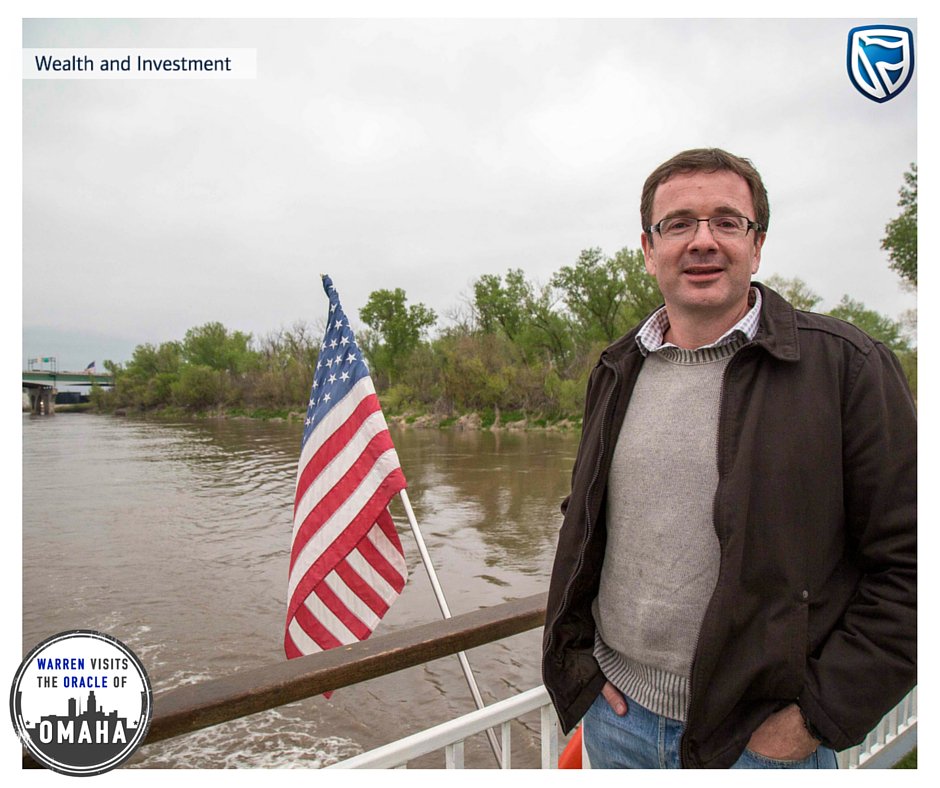 Radio702's tweet photo. A boat ride along the Missouri-@WarrenIngram chats to Kokkie Kooyman about all things Buffet.#WarrenOnBuffet #SBWI https://t.co/Sgqe8XDWcc