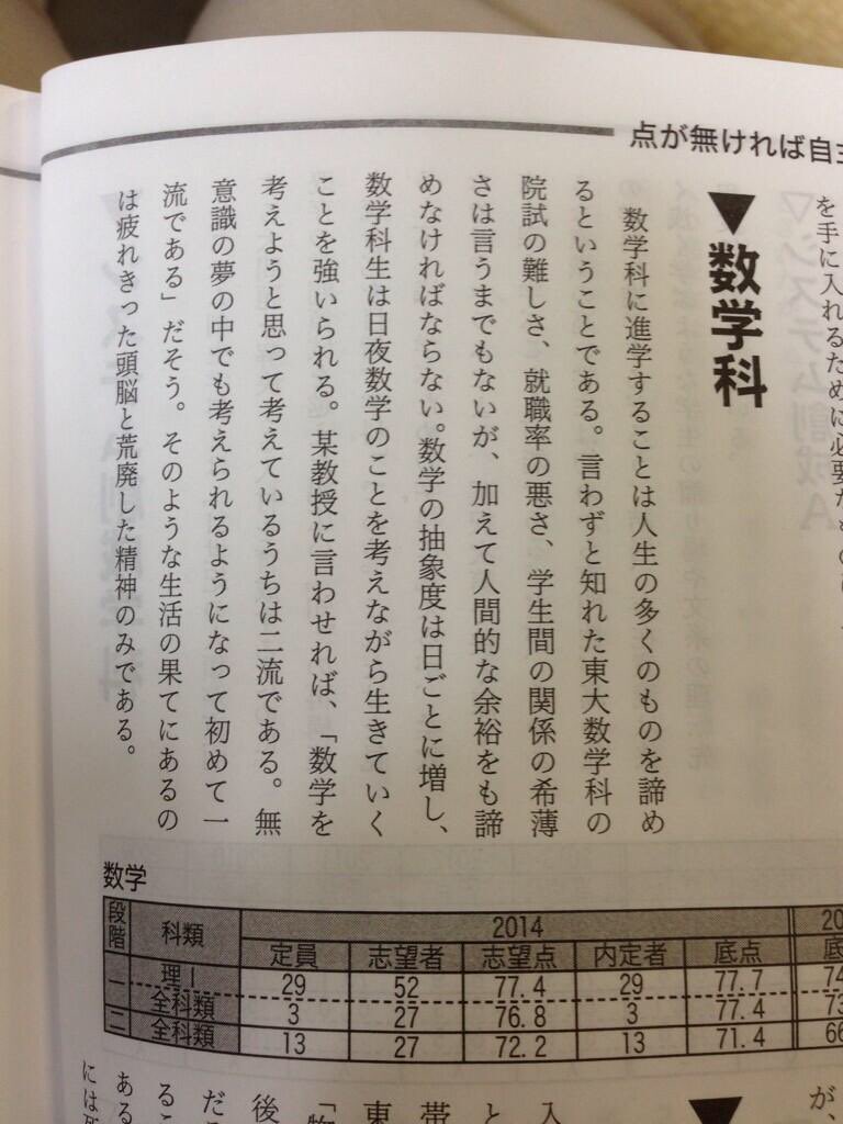 東大の数学科がいかに「茨の道」かわかるガイドブック