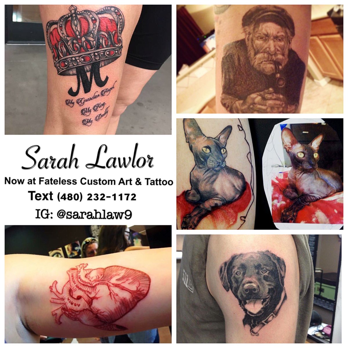 newheightstat's tweet photo. Sarah is now at Fateless Custom Art &amp; Tattoo in Queen Creek!! https://t.co/KsE8QBbQdo
