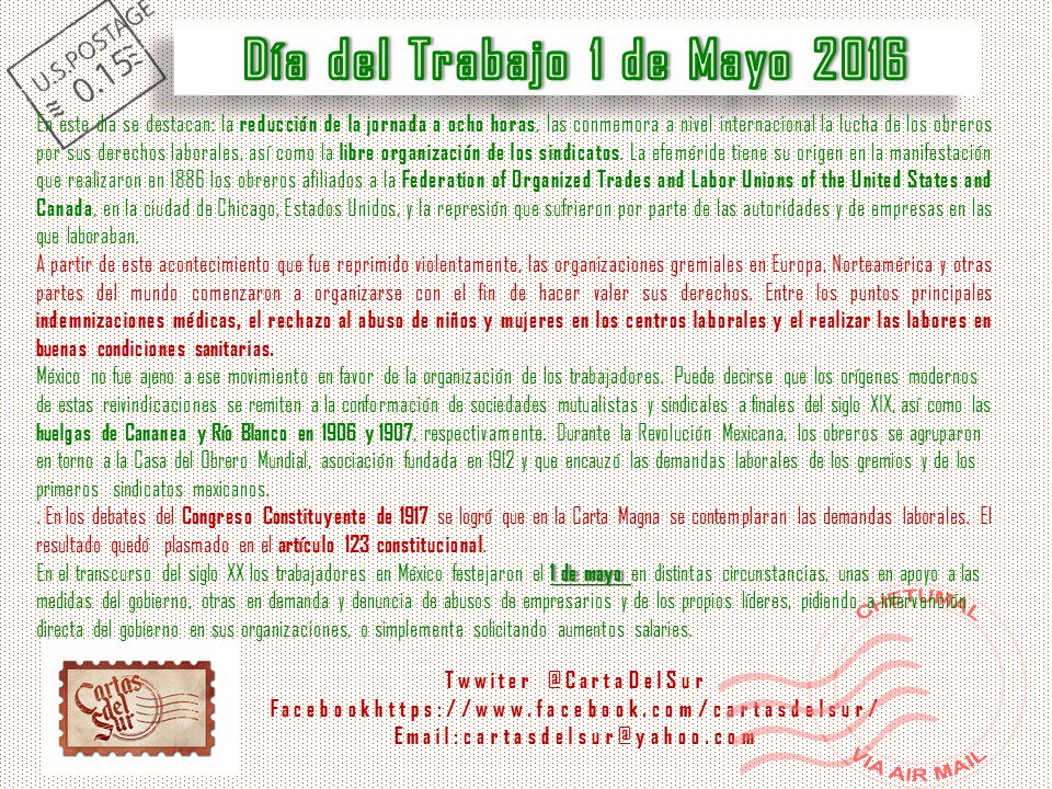 cartassur's tweet photo. #Efemerides 1/5/16 @Dosdelcafe@beltrandelrio
@rivapa
@PabloHiriart
@RicardoAlemanMx
@JorgeGCastaneda https://t.co/f8SOoxtPQ3