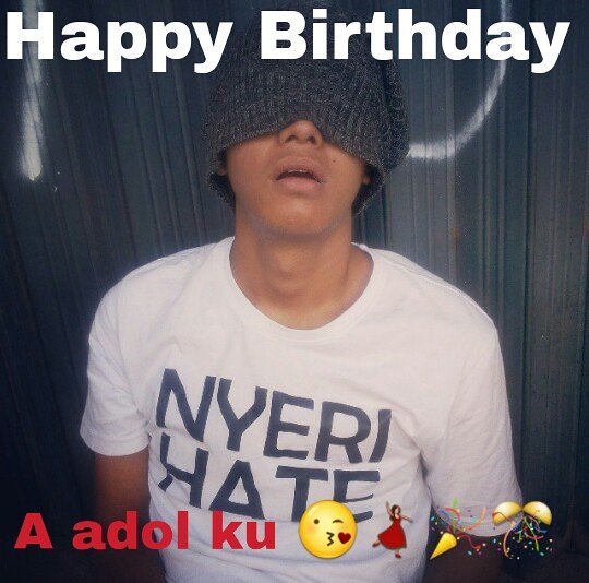 CIEEEEEEE ADA YG ULANG TAHUN NIH...... HAPPY BIRTHDAY AA ADOL.. BARAKALLAH YA KESAYANGAN