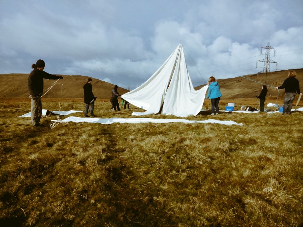 reclaimthepower's tweet photo. Tents and marquees popping up all over the site. We're starting to build another future here. Join us! #EndCoal https://t.co/VY0PTbFGvv