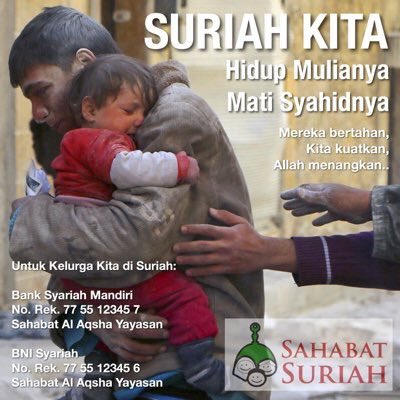 RT <a href="/sahabatsuriah/">Sahabat Suriah</a>: #SuriahKita